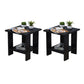 Wood Accent Table Nightstand Open Storage Night Table with 2 Shelves Black 2 Piece Set Clearhalo 'Bedroom Furniture' 'furn' 'furn_night_stand' 'Furniture' 'night_stand' 'Nightstands' 6427772