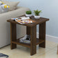 Wood Accent Table Nightstand Open Storage Night Table with 2 Shelves Brown-Black 1 Piece Clearhalo 'Bedroom Furniture' 'furn' 'furn_night_stand' 'Furniture' 'night_stand' 'Nightstands' 6427786