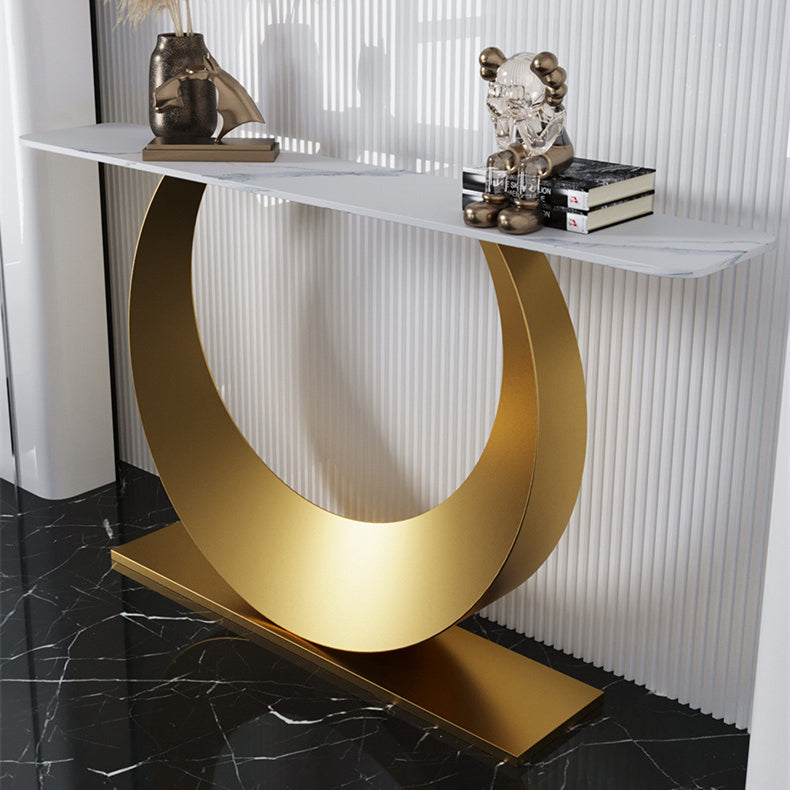 Rectangle Console Accent Table Glam Antique Finish Console Sofa Table