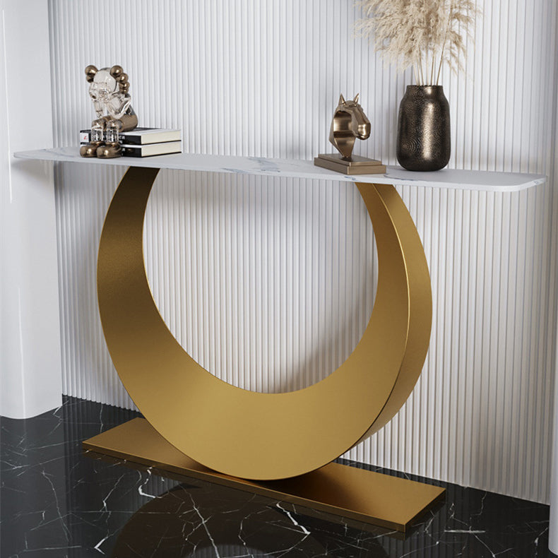 Rectangle Console Accent Table Glam Antique Finish Console Sofa Table