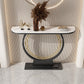 Tavolo console glam tavolo da console mezzaluna resistente ai graffi