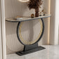 Tavolo console glam tavolo da console mezzaluna resistente ai graffi