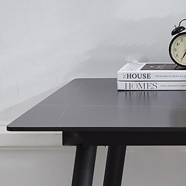 Rechthoekige eigentijdse schrijfbureau Parsons kantoor bureau met metalen benen