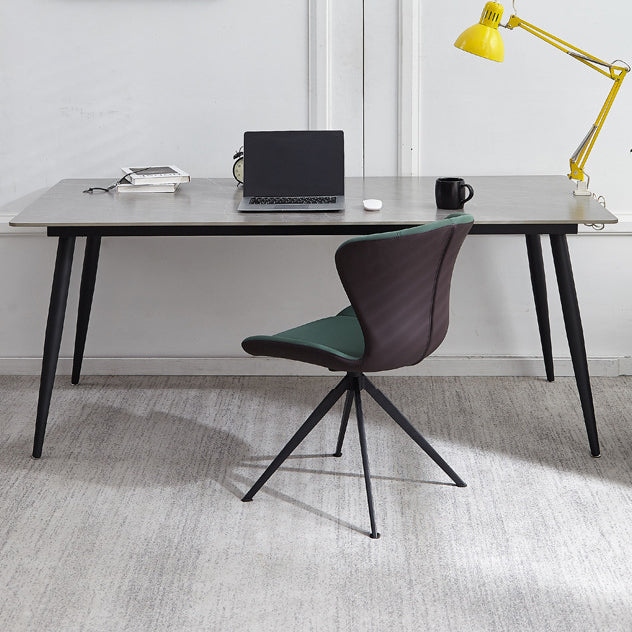 Rechthoekige eigentijdse schrijfbureau Parsons kantoor bureau met metalen benen