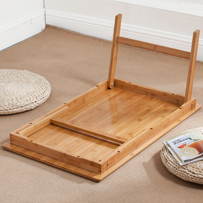 Massief hout modern laptop bureau zweven rechthoekig schrijfbureau