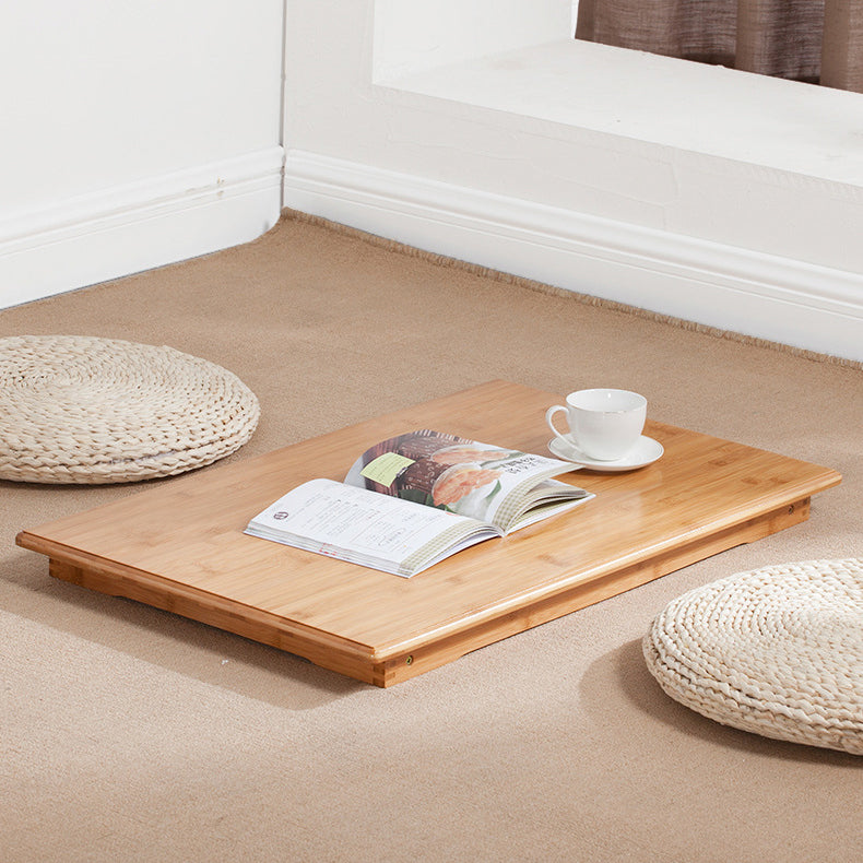 Massief hout modern laptop bureau zweven rechthoekig schrijfbureau