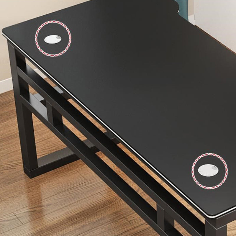 Eigentijdse Office Desk Antique Finish Computer Desk met metalen benen