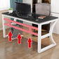 Eigentijdse Office Desk Antique Finish Computer Desk met metalen benen