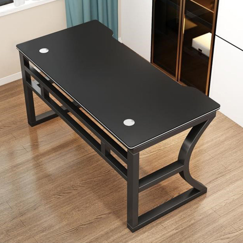 Eigentijdse Office Desk Antique Finish Computer Desk met metalen benen