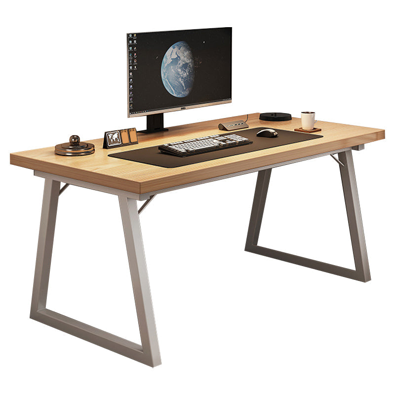 Contemporary Writing Desk Rectangular Computer Desk for Dormitory 39.4"L x 23.6"W x 29.5"H Natural Clearhalo 'furn' 'furn_office_desk' 'Furniture' 'Office Desks' 'Office Furniture' 'office_desk' 6428563