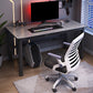Modern Stone Computer Desk 29.53 "Tall Curved Gaming Desk met houten benen
