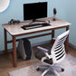 Modern Stone Computer Desk 29.53 "Tall Curved Gaming Desk met houten benen