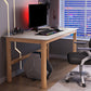 Modern Stone Computer Desk 29.53 "Tall Curved Gaming Desk met houten benen