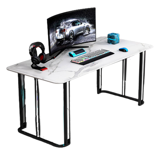 Industriële kantoorbureau antieke afwerking Computerbureau met metalen benen