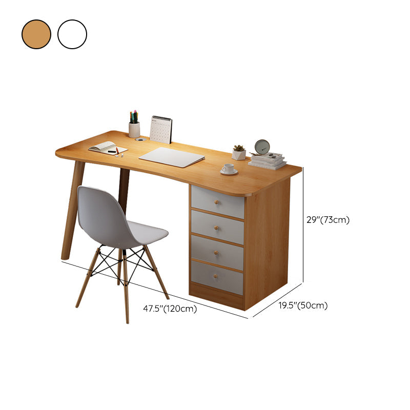 Manufacture Wood Writing Desk 19.69-inch Wide Writing Desk with Drawers Clearhalo 'furn' 'furn_office_desk' 'Furniture' 'Office Desks' 'Office Furniture' 'office_desk' 6428711