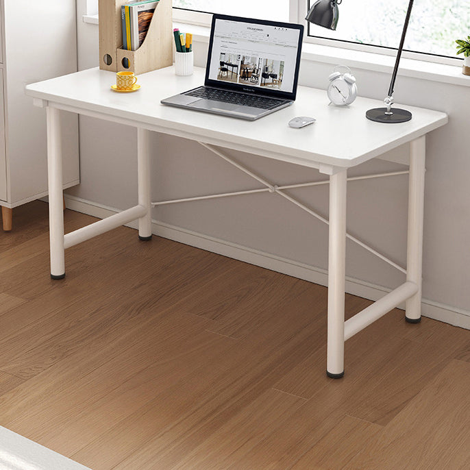 Modern Wooden Office Desk Rectangular Writing Desk with Shelf Clearhalo 'furn' 'furn_office_desk' 'Furniture' 'Office Desks' 'Office Furniture' 'office_desk' 6428717