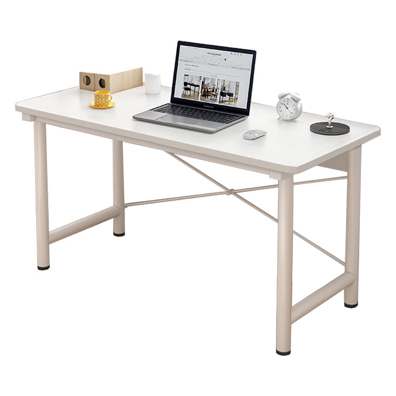 Modern Wooden Office Desk Rectangular Writing Desk with Shelf 31"L x 16"W x 29"H White No Shelf Clearhalo 'furn' 'furn_office_desk' 'Furniture' 'Office Desks' 'Office Furniture' 'office_desk' 6428720