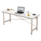 Modern Wooden Office Desk Rectangular Writing Desk with Shelf 47"L x 16"W x 29"H White No Shelf Clearhalo 'furn' 'furn_office_desk' 'Furniture' 'Office Desks' 'Office Furniture' 'office_desk' 6428724