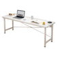 Modern Wooden Office Desk Rectangular Writing Desk with Shelf 55.1"L x 15.7"W x 29.1"H White No Shelf Clearhalo 'furn' 'furn_office_desk' 'Furniture' 'Office Desks' 'Office Furniture' 'office_desk' 6428726