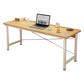 Modern Wooden Office Desk Rectangular Writing Desk with Shelf 47"L x 16"W x 29"H Natural No Shelf Clearhalo 'furn' 'furn_office_desk' 'Furniture' 'Office Desks' 'Office Furniture' 'office_desk' 6428737