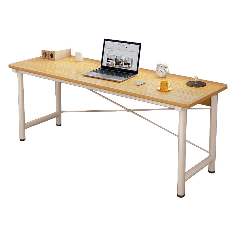 Modern Wooden Office Desk Rectangular Writing Desk with Shelf 47"L x 16"W x 29"H Natural No Shelf Clearhalo 'furn' 'furn_office_desk' 'Furniture' 'Office Desks' 'Office Furniture' 'office_desk' 6428737