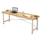 Modern Wooden Office Desk Rectangular Writing Desk with Shelf 55.1"L x 15.7"W x 29.1"H Natural No Shelf Clearhalo 'furn' 'furn_office_desk' 'Furniture' 'Office Desks' 'Office Furniture' 'office_desk' 6428738
