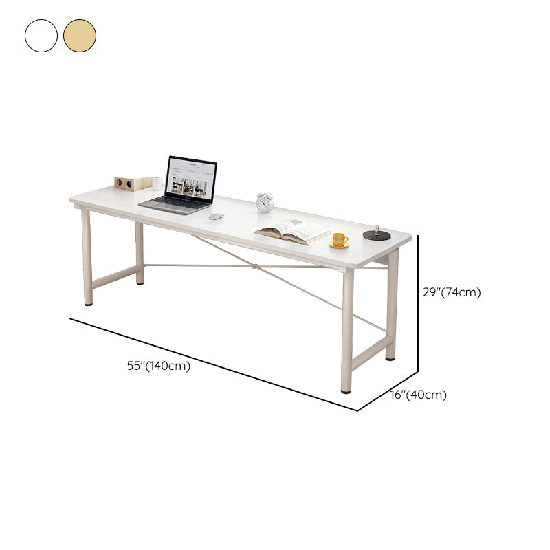 Modern Wooden Office Desk Rectangular Writing Desk with Shelf Clearhalo 'furn' 'furn_office_desk' 'Furniture' 'Office Desks' 'Office Furniture' 'office_desk' 6428745