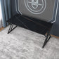 Modern Rectangular Stone Writing Desk Home Office Desk with Metal Legs Black Clearhalo 'furn' 'furn_office_desk' 'Furniture' 'Office Desks' 'Office Furniture' 'office_desk' 6428749