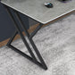 Modern Rectangular Stone Writing Desk Home Office Desk with Metal Legs Clearhalo 'furn' 'furn_office_desk' 'Furniture' 'Office Desks' 'Office Furniture' 'office_desk' 6428757