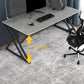 Modern Rectangular Stone Writing Desk Home Office Desk with Metal Legs Clearhalo 'furn' 'furn_office_desk' 'Furniture' 'Office Desks' 'Office Furniture' 'office_desk' 6428760