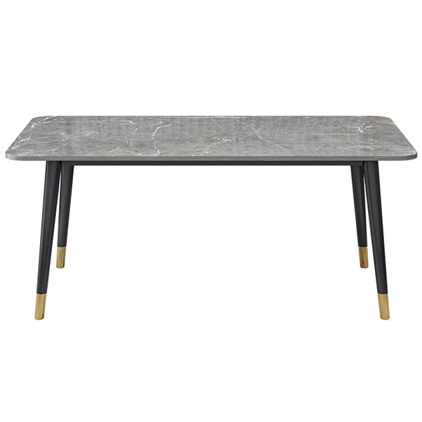 Descrito de escritura de piedra contemporánea escritorio de oficina de 29.53 pulgadas de altura con base de Parsons