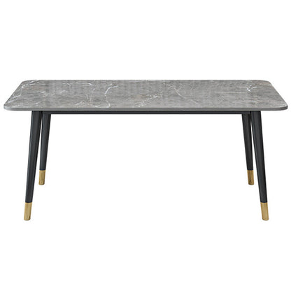 Descrito de escritura de piedra contemporánea escritorio de oficina de 29.53 pulgadas de altura con base de Parsons