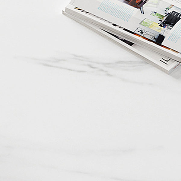 Descrito de escritura de piedra contemporánea escritorio de oficina de 29.53 pulgadas de altura con base de Parsons