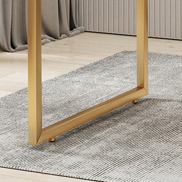 Glam Office Desk antieke afwerking rechthoekige computerbureau met metalen benen