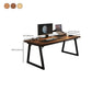 Contemporary Writing Desk Rectangular Computer Desk for Dormitory Clearhalo 'furn' 'furn_office_desk' 'Furniture' 'Office Desks' 'Office Furniture' 'office_desk' 6428863