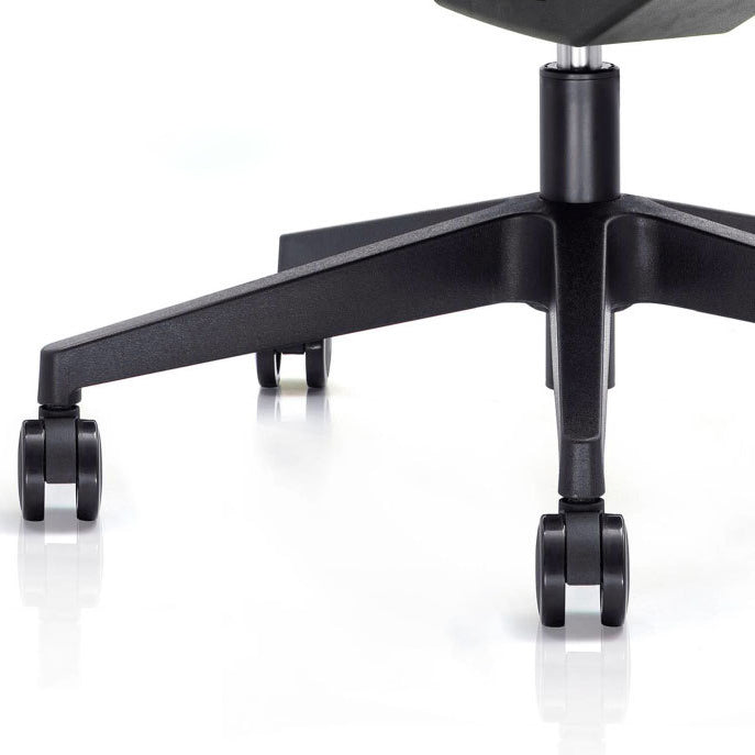 Sedia da scrivania moderna larga 25" Sedia da ufficio AirGrid nera traspirante