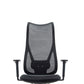 Sedia da scrivania moderna larga 25" Sedia da ufficio AirGrid nera traspirante