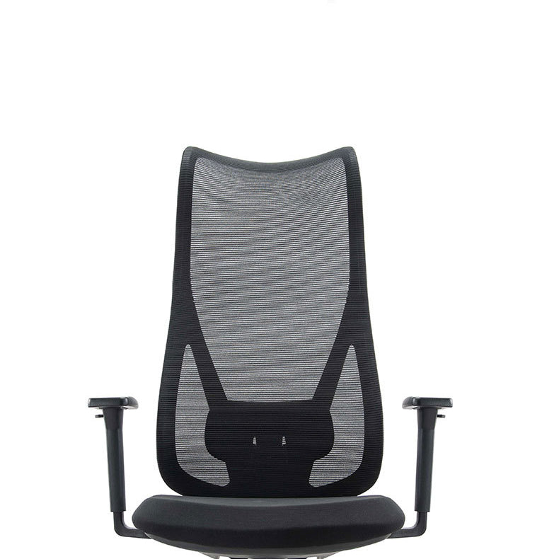Sedia da scrivania moderna larga 25" Sedia da ufficio AirGrid nera traspirante