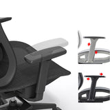 Sedia da scrivania contemporanea da 25 "Black Black Airgrid Office Chair