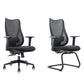 Sedia da scrivania moderna larga 25" Sedia da ufficio AirGrid nera traspirante