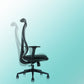 Sedia da scrivania moderna larga 25" Sedia da ufficio AirGrid nera traspirante