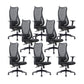 Sedia da scrivania moderna larga 25" Sedia da ufficio AirGrid nera traspirante