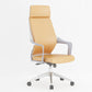 Chaise de bureau moderne en maille/cuir, chaise de conférence à dossier haut avec roulettes