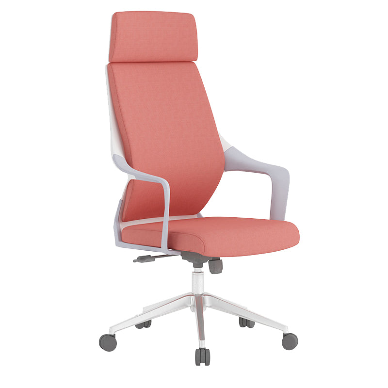 Chaise de bureau moderne en maille/cuir, chaise de conférence à dossier haut avec roulettes