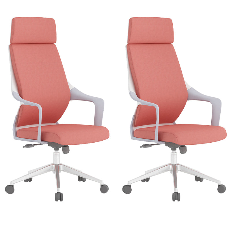 Chaise de bureau moderne en maille/cuir, chaise de conférence à dossier haut avec roulettes