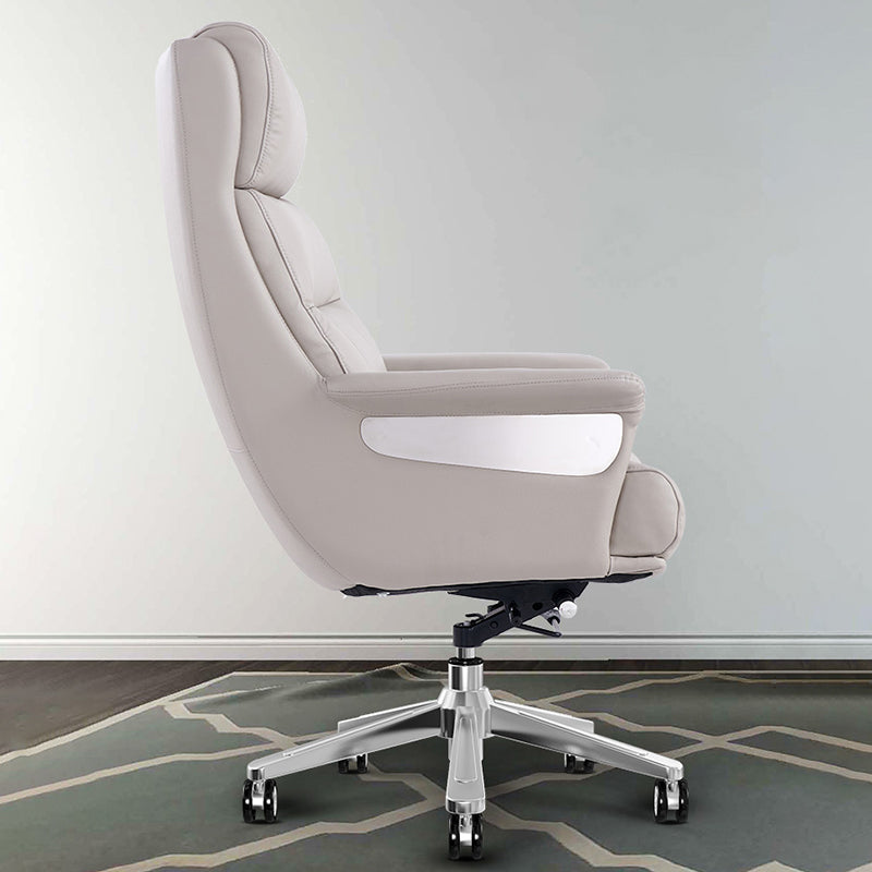 29"W Contemporary Managers Chair High Back Leather Executive Chair Clearhalo 'furn' 'furn_office_chair' 'Furniture' 'Office Chairs' 'Office Furniture' 'office_chair' 6430981