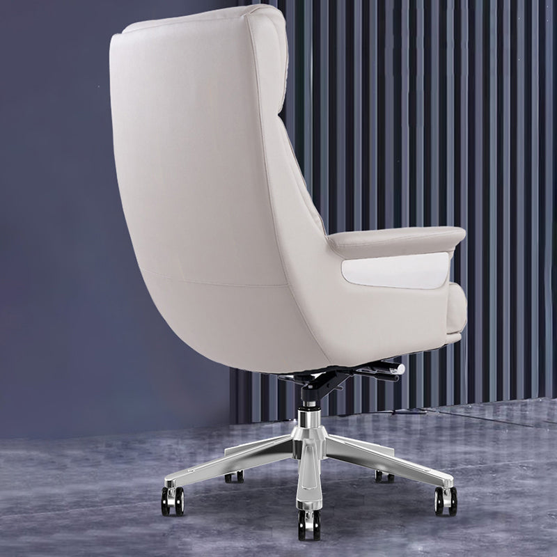 29"W Contemporary Managers Chair High Back Leather Executive Chair Clearhalo 'furn' 'furn_office_chair' 'Furniture' 'Office Chairs' 'Office Furniture' 'office_chair' 6430982