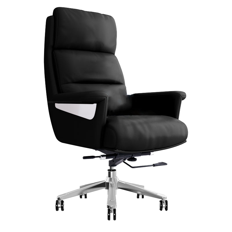29"W Contemporary Managers Chair High Back Leather Executive Chair Clearhalo 'furn' 'furn_office_chair' 'Furniture' 'Office Chairs' 'Office Furniture' 'office_chair' 6430984