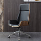 Contemporary Slide Swivel Chair Executive High Back Managers Chair Black 1 Piece Clearhalo 'furn' 'furn_office_chair' 'Furniture' 'Office Chairs' 'Office Furniture' 'office_chair' 6431080