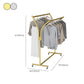 Silver/Gold Free Standing Hall Tree Contemporary Hall Stand for Living Room
